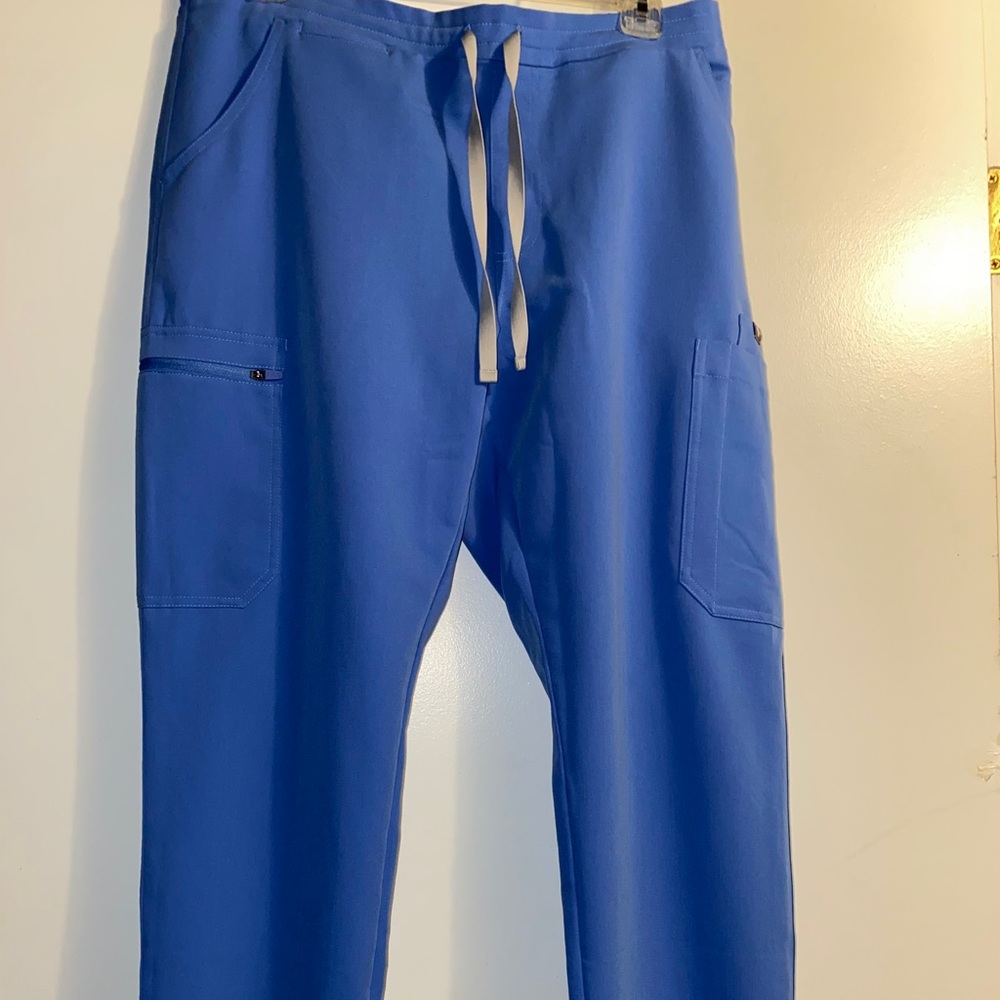 Figs ceil blue skinny yola scrub pants MP